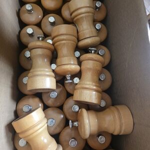 Wooden Salt and Pepper Grinder Set Of 10 Pairs
